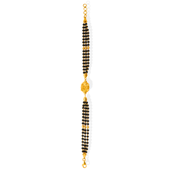 Fancy 22K Gold Mangalsutra Bracelet 