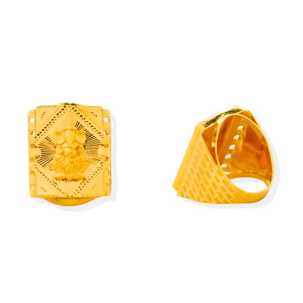 Shree Ganeshay Ring in 22K Gold