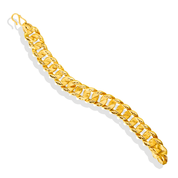 Charismatic Festive Bracelet in 22K Gold