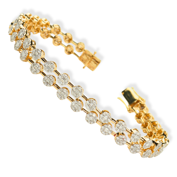 2.26CT Diamond Bracelet in 18K Gold