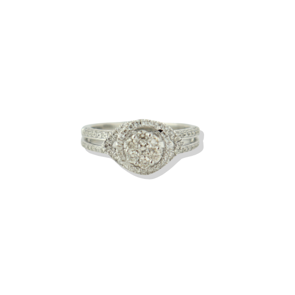 Shine Bright 0.73 CT Diamond Wedding Ring in 18K White Gold