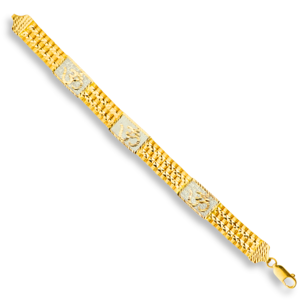 Imperial Om Bracelet in 22K Gold