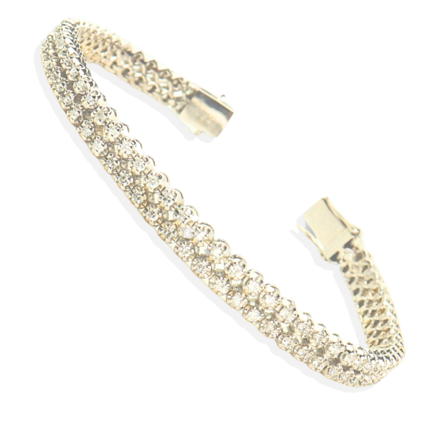 1.92CT Diamond Bracelet in 18K White Gold 