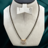 22K GOLD Diamond Mangalsutra Earring SET