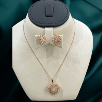 22K GOLD Diamond Earring SET